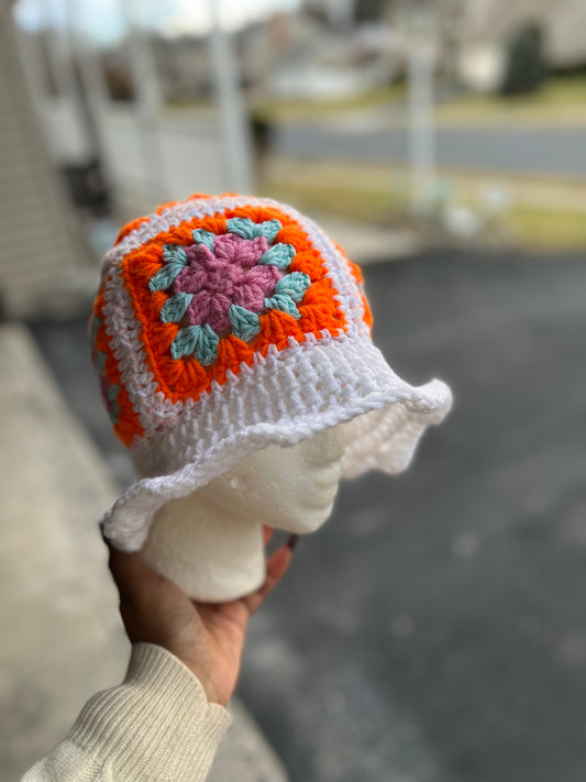 Granny Square Bucket Hat