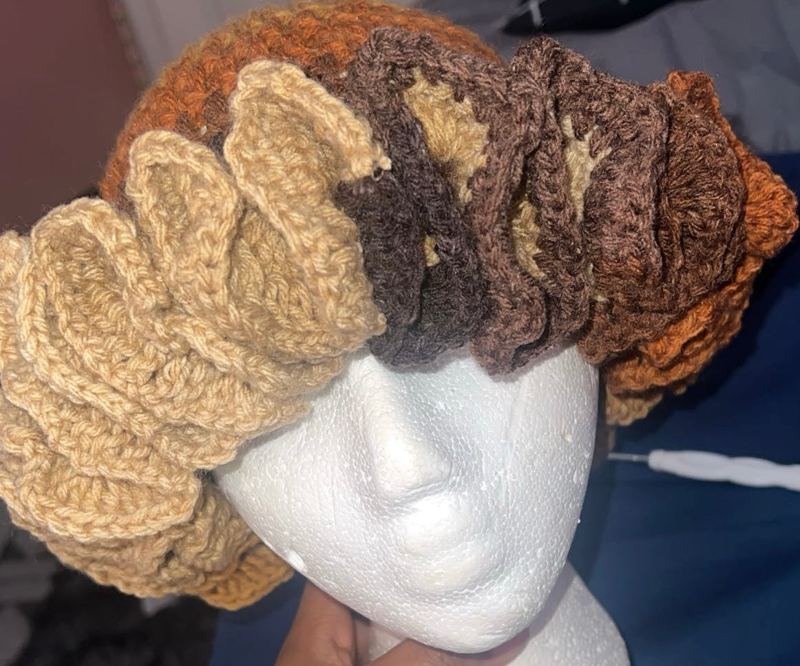 Crochet Ruffled Bucket Hat