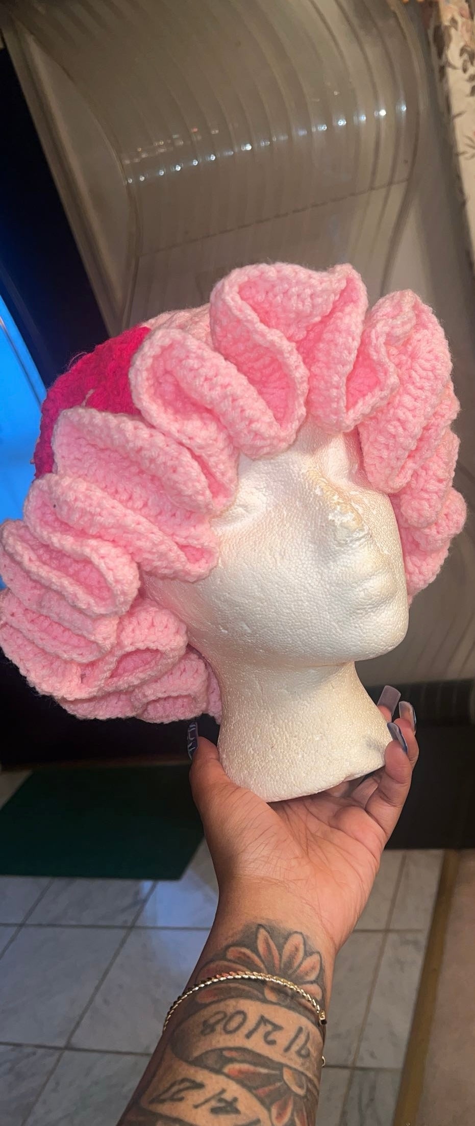 Crochet Ruffled Bucket Hat