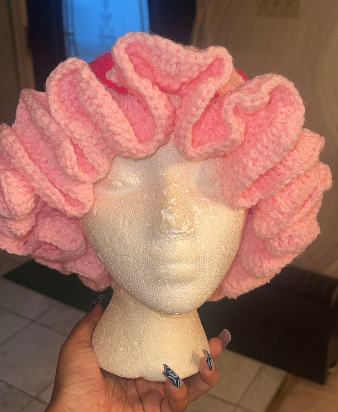 Crochet Ruffled Bucket Hat