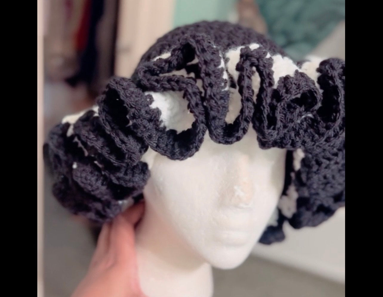 Crochet Ruffled Bucket Hat