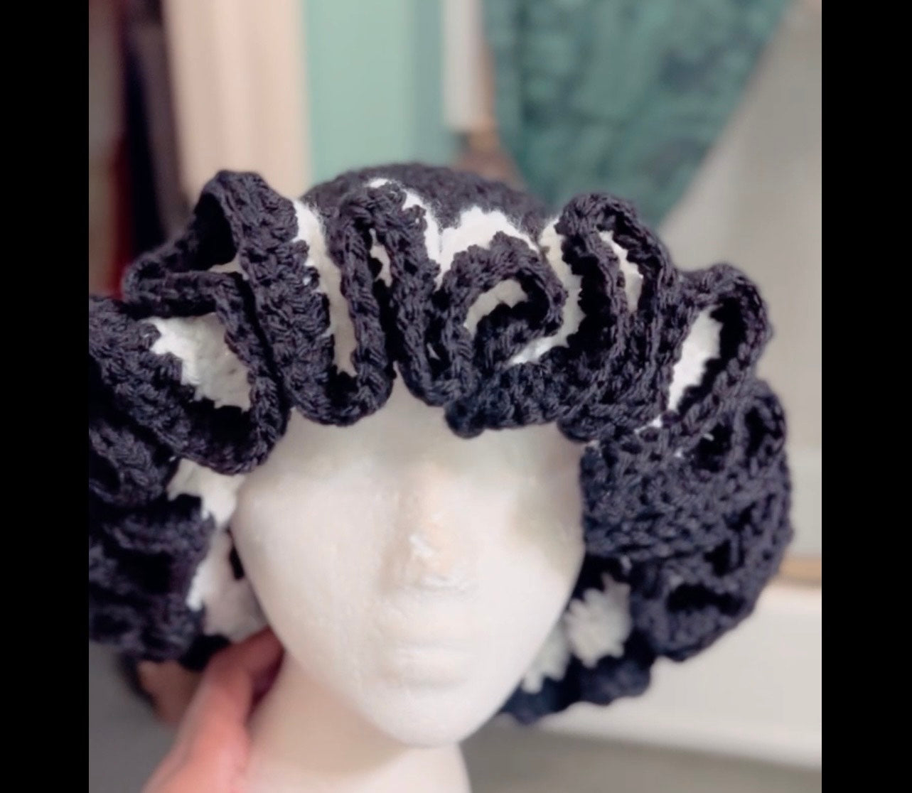 Crochet Ruffled Bucket Hat